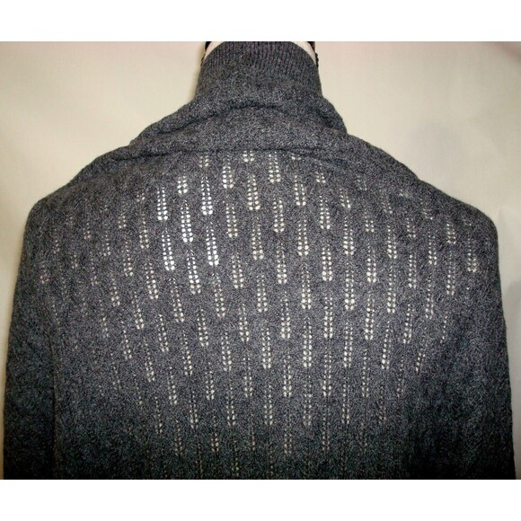 NWT New Womens XL 1X Ryllace Plus 100% Cashmere Open Cardigan Sweater Dark Gray - Picture 8 of 8